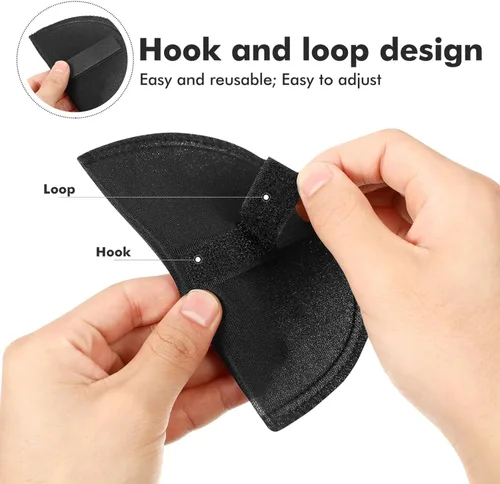 Miniatura 9 de HEALLILY Juego de 2 pares de almohadillas de hombro de esponja para coser, chaqueta, camiseta, vestido, accesorios de costura de 0.4 in