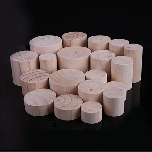 Miniatura 6 de Patas cilíndricas de madera maciza de pino para gabinete, patas de soporte para mesa de café, patas de sofá, patas de cama, 23 tamaños, para mesa