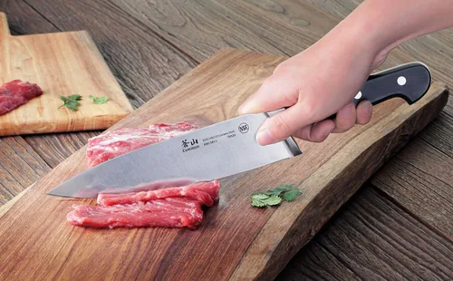 Miniatura 6 de Cangshan V2 Series 1022520 Juego de cuchillos de arranque de acero alemán forjado de 5 piezas, acacia