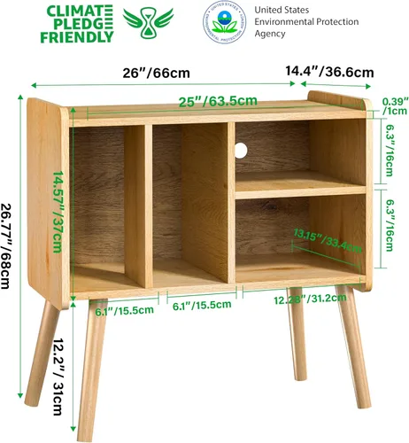 Miniatura 4 de Mesa tocadiscos, naturaleza de mediados de siglo