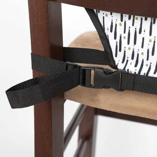 Miniatura 7 de Nuby On The Go Silla de viaje portátil para bebés y niños pequeños, correas ajustables de seguridad de 5 puntos, más de 6 meses, se pliega en una