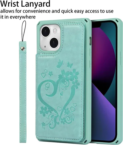 Miniatura 7 de Cavor para iPhone 13 Funda con Tarjetero iPhone 13 Funda Tipo Cartera, para iPhone 13 Funda para Hombres Mujeres, Fundas para iPhone 13 Funda