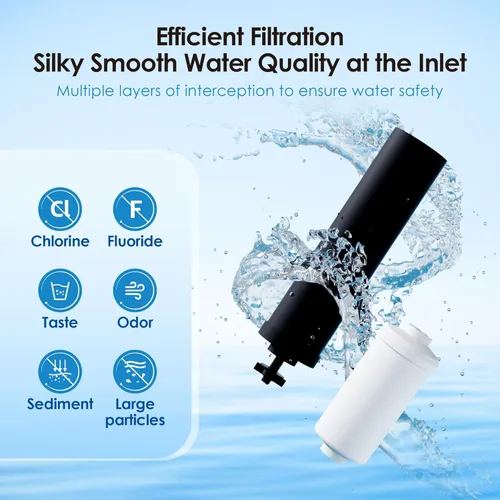 Miniatura 2 de Filtro de agua de gotas de agua, compatible con filtros negros y filtros de fluoruro – Incluye 2 filtros negros y 2 filtros de fluoruro