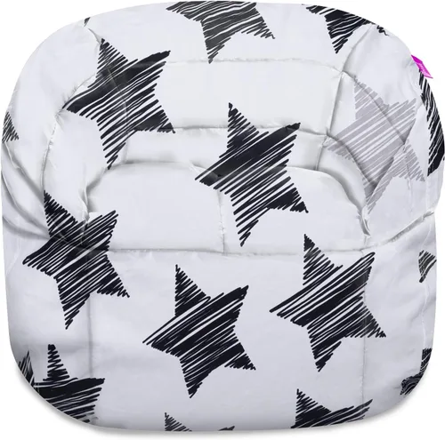 Miniatura 22 de Posh Beanbags - Sillón puff grande, 38 pulgadas, color azul rey sólido Nylon suave - Azul real