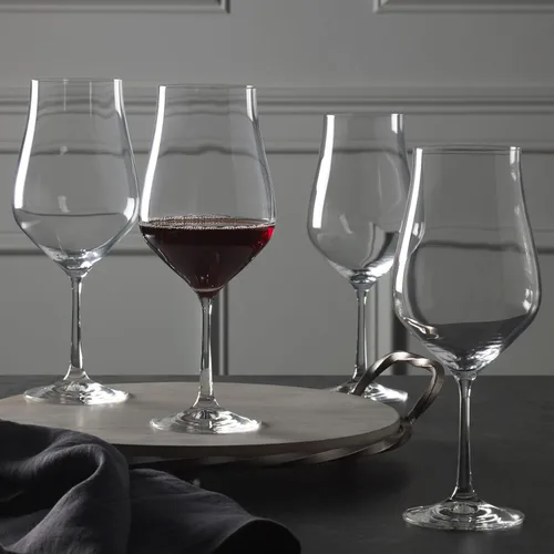 Miniatura 6 de Mikasa Grace - Juego de 4 copas de vino tinto burdeos, 22 onzas