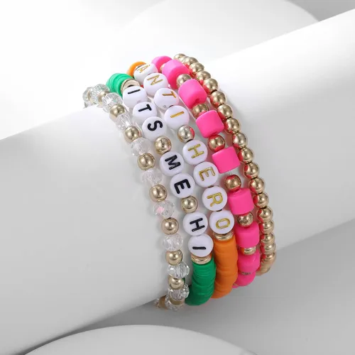 Miniatura 3 de AIMADE Taylor Album - Pulsera inspirada en el álbum para amantes de la reputación intrépida 1989, juego de pulseras bohemias en capas de amistad