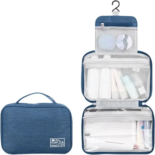 Miniatura 8 de Estuche de transporte de maquillaje para adolescentes, bolsa de aseo de viaje, bolsa de cosméticos de maquillaje, bolsa grande para colgar artículos