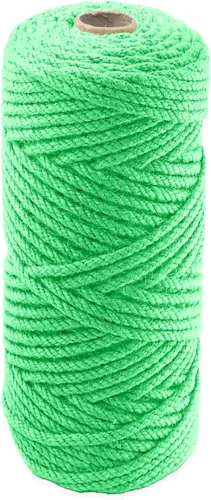 Miniatura 25 de Cuerda de yute natural, 1.5 pulgadas de diámetro, 50 pies de largo, 4 hebras, manualidades y manualidades, decoración de jardín y hogar, hamaca