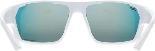 Miniatura 4 de Gafas de sol deportivas polarizadas uvex para ciclismo/running con protección UV, para mujeres y hombres, sportstyle 233 P Alfombra blanca/rojo