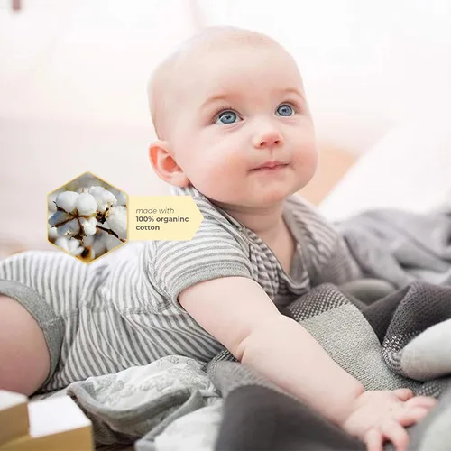 Miniatura 4 de Burt's Bees Baby Body de algodón orgánico – Bebé niño y niña manga corta y larga de una pieza, 5