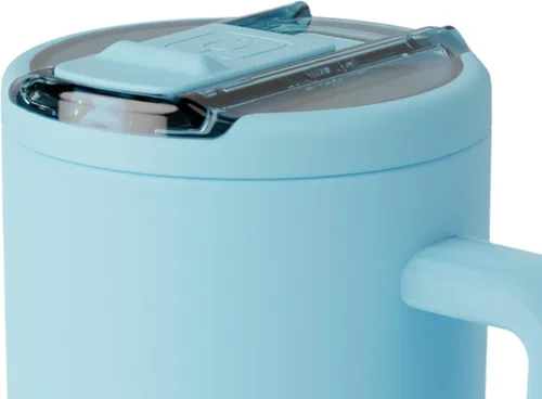 Miniatura 108 de BrüMate Era Flip - Vaso de 30 onzas con tapa con pajilla cubierta 100 % a prueba de fugas, popote higiénico cubierto, botella de agua de acero