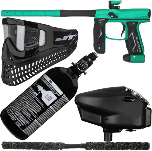 Miniatura 12 de Action Village Empire Axe 2.0 Super Kit de paquete de pistola de paintball Azul polvo/Negro polvo