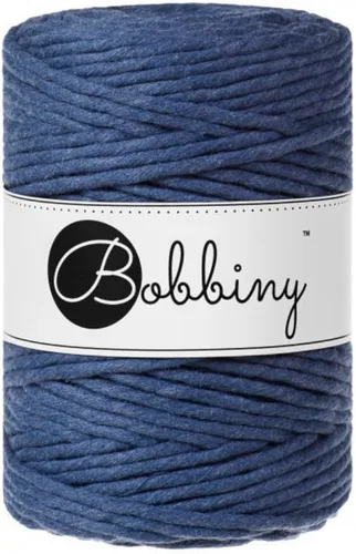 Miniatura 19 de Bobbiny Cordón de macramé XXL de 0.197 in de una sola capa (aguamarina), 108 yardas/330 pies (100% algodón reciclado)