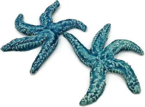 Miniatura 6 de 1Pc Handmade Ceramic Starfish Tile, Coastal Wall Decor for Home, Swimingpool Aquarium or Fish Tank, Beach Lover Gift for Women