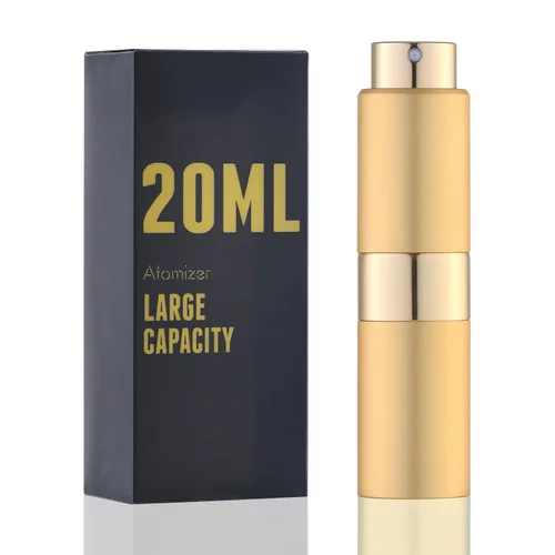 Miniatura 10 de Botella de perfume de viaje rellenable con atomizador de Owlyee: spray de colonia mini para rellenar - atomizador de fragancia vacío para hombres