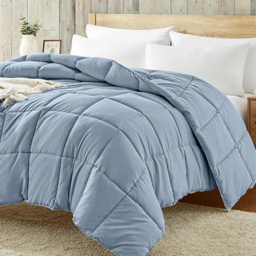 Miniatura 18 de Homelike Moment Edredón tamaño King – Inserto de edredón púrpura, relleno alternativo de plumón, cama tamaño King, ropa de cama ligera, acolchada