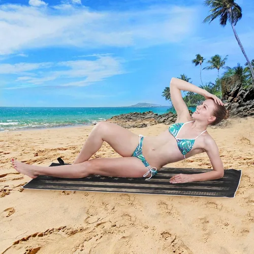 Miniatura 5 de senya Toallas de playa finas para mujeres y hombres, bandera estadounidense con camuflaje del desierto, toallas de playa de gran tamaño de secado