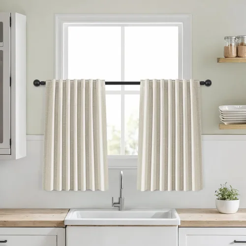 Miniatura 66 de Cortinas opacas de 54 pulgadas de largo para dormitorio, sala de estar, cortinas beige con aislamiento térmico, oscurecimiento de la habitación