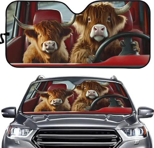 Miniatura 12 de SEANATIVE Parasol divertido para parabrisas de automóvil, protección contra rayos UV, protector de ventana delantera, diseño de ojos enojados