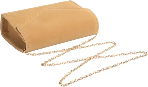 Miniatura 3 de CurvChic Bolso de noche para mujer, bolso de mano de ante sintético, bolso de fiesta, bolso de graduación nupcial