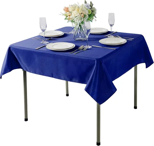 Miniatura 128 de Cupuamon - Mantel rectangular de 60 x 84 pulgadas, tela de poliéster lavable para decoración de bodas, fiestas, cenas y banquetes