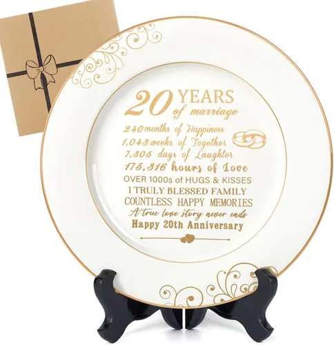 Miniatura 13 de Urllinz Placa de 50 aniversario con lámina de oro de 24 quilates, regalo de boda de aniversario de 50 años para parejas y padres, decoraciones