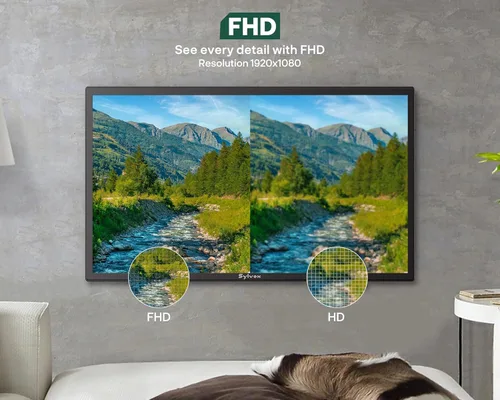 Miniatura 7 de SYLVOX Smart RV TV, 24 pulgadas 12 voltios TV para RV Camper 1080P DC/AC Powered Television, compatible con Google OS, compatible con aplicaciones