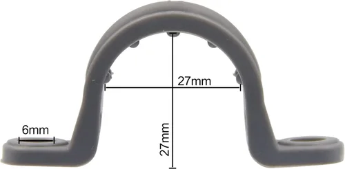 Miniatura 2 de ISPINNER 12 correas de tubo de PVC de 3/4 pulgadas, correa de conducto de plástico de 2 agujeros para tuberías de PVC, conductos y cables