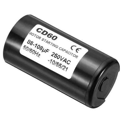 Miniatura 3 de PATIKIL Condensador de arranque del motor, 88-108uF/Mfd 250VAC 50/60Hz CD60 Condensador de arranque del motor para motor eléctrico comienza a