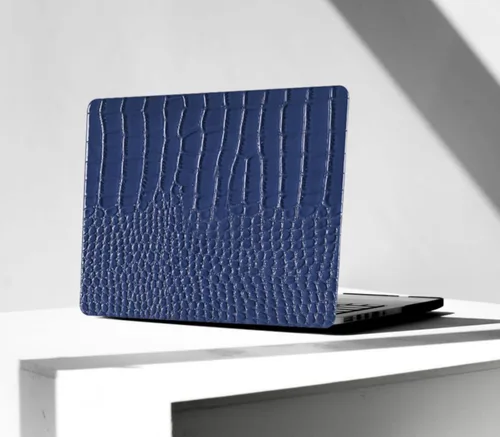 Miniatura 22 de Compatible con Funda para MacBook Air de 13 Pulgadas con Diseño de Cocodrilo 2021 2020 2019 2018 M1 A2337 A2179 A1932, Texturizada Elegante Lujosa