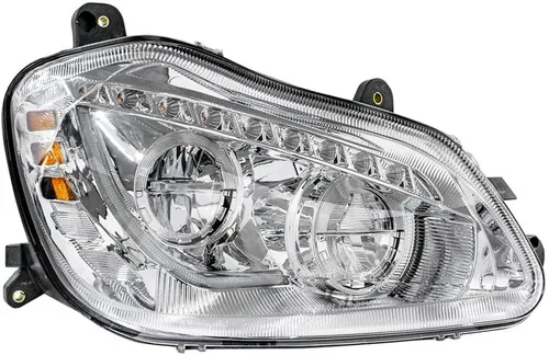 Miniatura 3 de Faros LED cromados para Kenworth T680 2013-21 conductor y pasajero