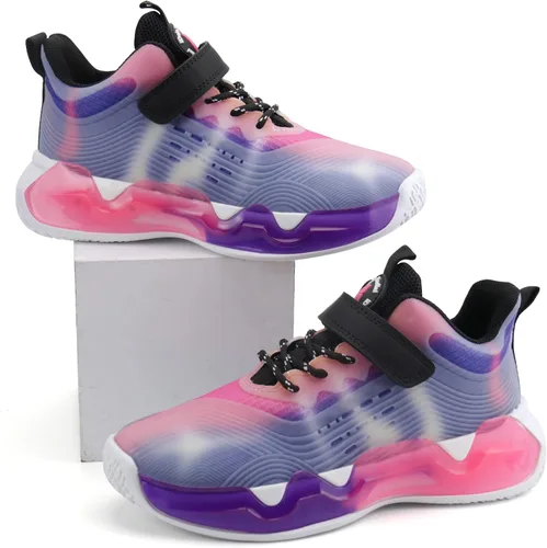 Miniatura 4 de brooman Zapatos de baloncesto para niños, tenis de caña baja para niñas, zapatos deportivos para la escuela