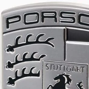 Miniatura 3 de Gemelos Porsche Crest - Logotipo grabado monocromático