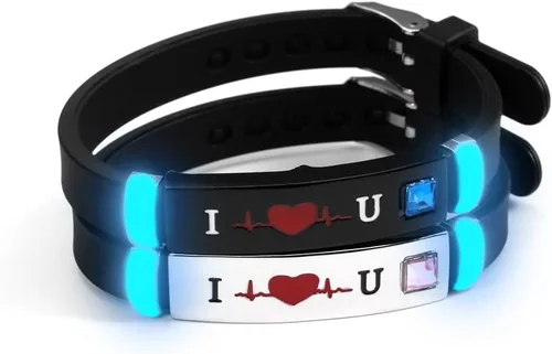 2/PCS SET Luminous King Queen Crown Couple Bracelet, Fashionable Silicone Bracelet, Cute and Simple Alloy Design, Daily and Gift Occasions,
