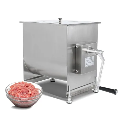 Miniatura 10 de Hakka - Mezclador manual de carne de 15 libras/7.5 L, tanque fijo de acero inoxidable de 10 L, sin caja de engranajes, mezclador de carne
