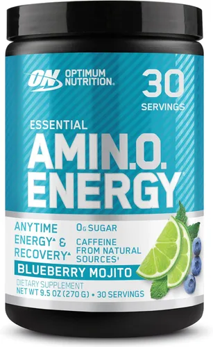 Miniatura 29 de Optimum Nutrition Amino Energy - Polvo energético para antes del entrenamiento con té verde, BCAA, aminoácidos, extracto de café verde, sabor