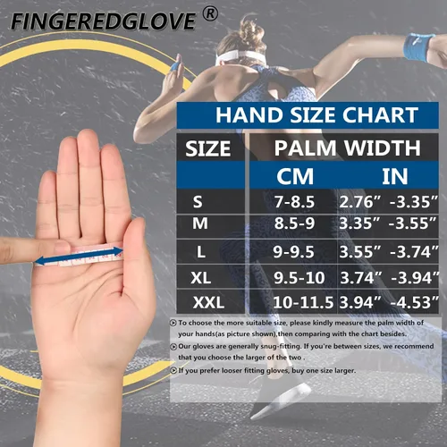 Miniatura 6 de FINGEREDGLOVE Guantes de ciclismo para hombres y mujeres guantes de gel de 0197in protección de palma de 3 paneles guantes de bicicleta