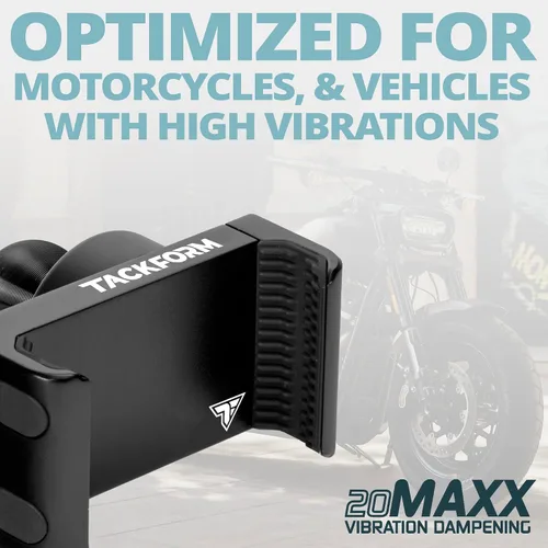 Miniatura 3 de Tackform Enduro 20MAXX Vibe - Soporte para teléfono, amortiguación de vibraciones, tensión de resorte optimizada para motocicletas y SXS terreno