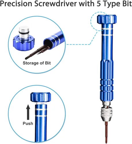 Miniatura 6 de TOPWAY - Kit de herramientas de repuesto de batería de reloj, herramienta de extracción de espalda y herramienta de apertura de reloj con 3 tipos