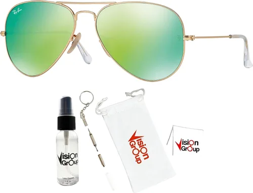 Miniatura 2 de Ray-Ban RB3025 - Gafas de sol de aviador de metal + paquete de accesorios Vision Group