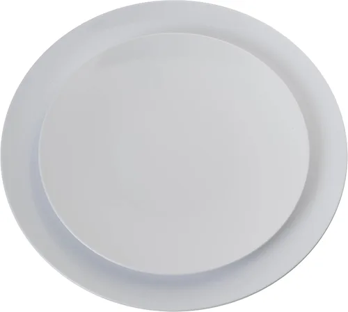 Miniatura 2 de Trendables™ Paquete de 60 platos desechables de plástico blancos de alta calidad, platos llanos de plástico de grado alimenticio que incluye: 20