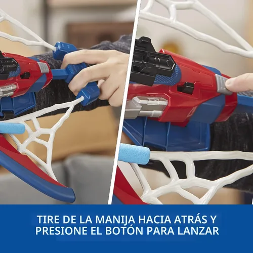 Miniatura 6 de Marvel Spider-Man Web Shots Spiderbolt NERF - Juguete lanzador motorizado, dispara dardos, 3 dardos, niños de 5+ años (exclusivo de Amazon)
