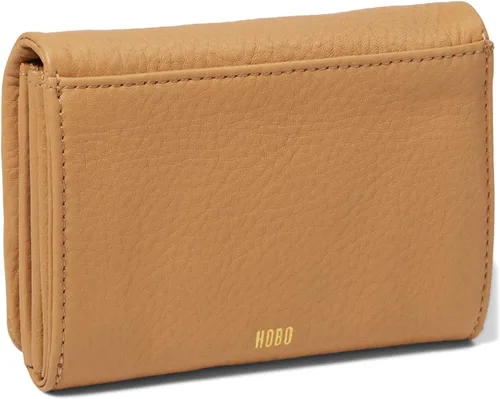 Miniatura 2 de HOBO Lumen - Cartera plegable mediana para mujer, cierre de solapa con botón a presión con construcción de cuero genuino, cartera compacta