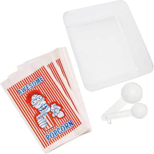 Miniatura 7 de Great Northern Popcorn Machine Little Bambino - Máquina de palomitas de maíz para mesa de cine de 2.5 onzas con hervidor de acero inoxidable (azul)