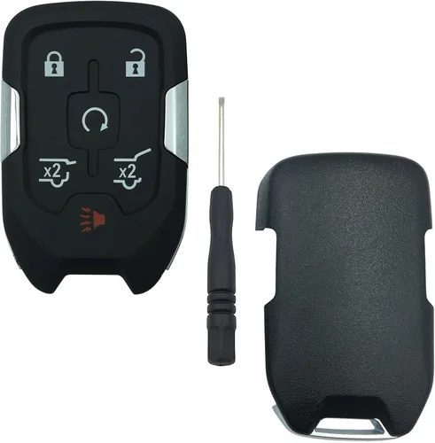 Miniatura 6 de Funda para llavero de automóvil con control remoto para Chevy Silverado GMC Sierra 1500 2500HD 3500HD 3500HD 3500HD sin llave (estilo B)