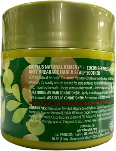 Miniatura 2 de Isoplus Isoplus Natural Remedio acondicionador de masaje de pepino, 3.75 onzas
