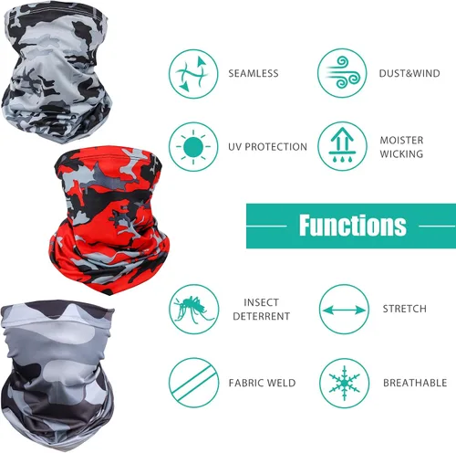 Miniatura 4 de Sun UV Protection Face Mask Cooling Neck Gaiter Balaclava Bandana Scarf