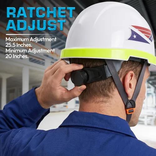 Miniatura 5 de LOHASPRO Cascos Duros Electricista Construcción Trabajo Casco de Seguridad Estilo Gorra ANSI Z89.1 Aprobado OSHA Casco Duro Hombres Trabajador