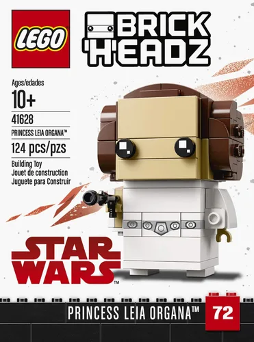 Miniatura 3 de LEGO 6225350 Brickheadz Princess Leia Organa 41628 Kit de construcción, multicolor