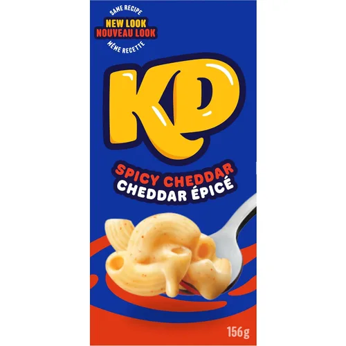 Kraft Dinner Macarrones y queso cheddar picantes, 5.50 oz (paquete de 12), importados de Canadá